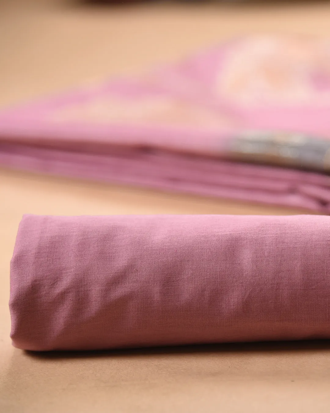 Pink Chanderi Blend Woven Unstitched Suit Fabric Set With Chanderi Blend Woven Dupatta