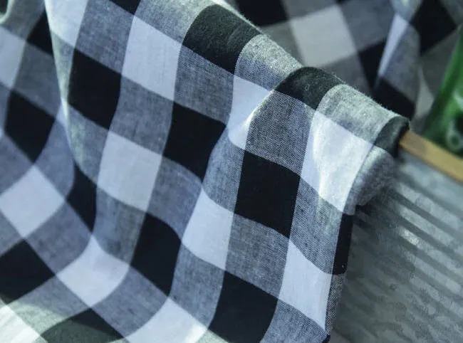 Plaid Fabric, Cotton Fabric, Wide Fabric, 2.7 cm Plaid - 56" Wide - By the Yard 81304