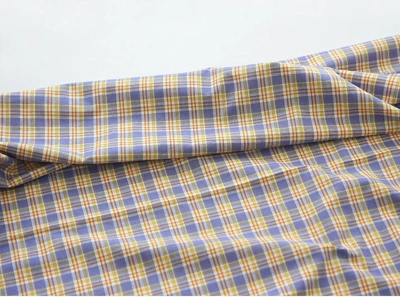 Plaids Cotton Fabric, Yarn Dyed Cotton Fabric, Washing Cotton Fabric - By the Yard 19442-1