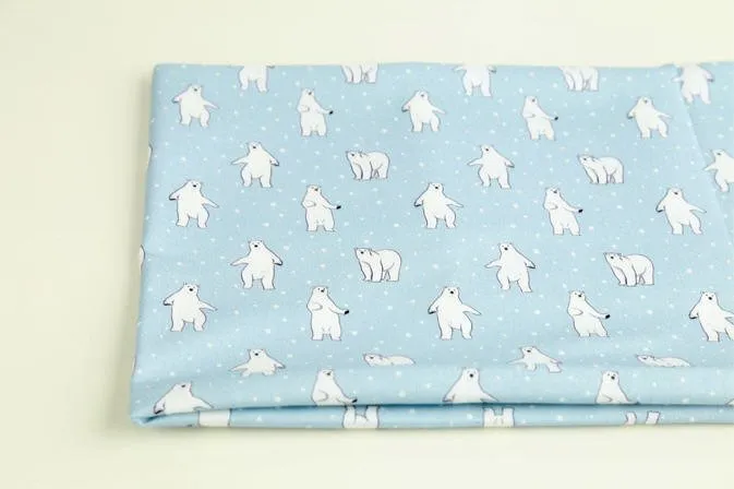 Polar Bear Cotton Fabric - Fabric By the Yard 86275
