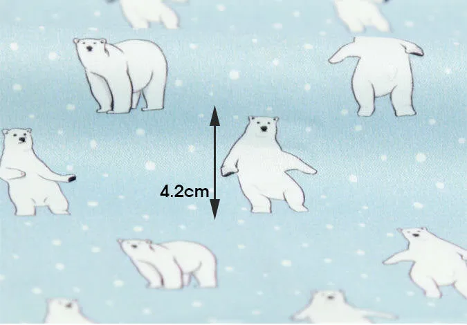 Polar Bear Cotton Fabric - Fabric By the Yard 86275
