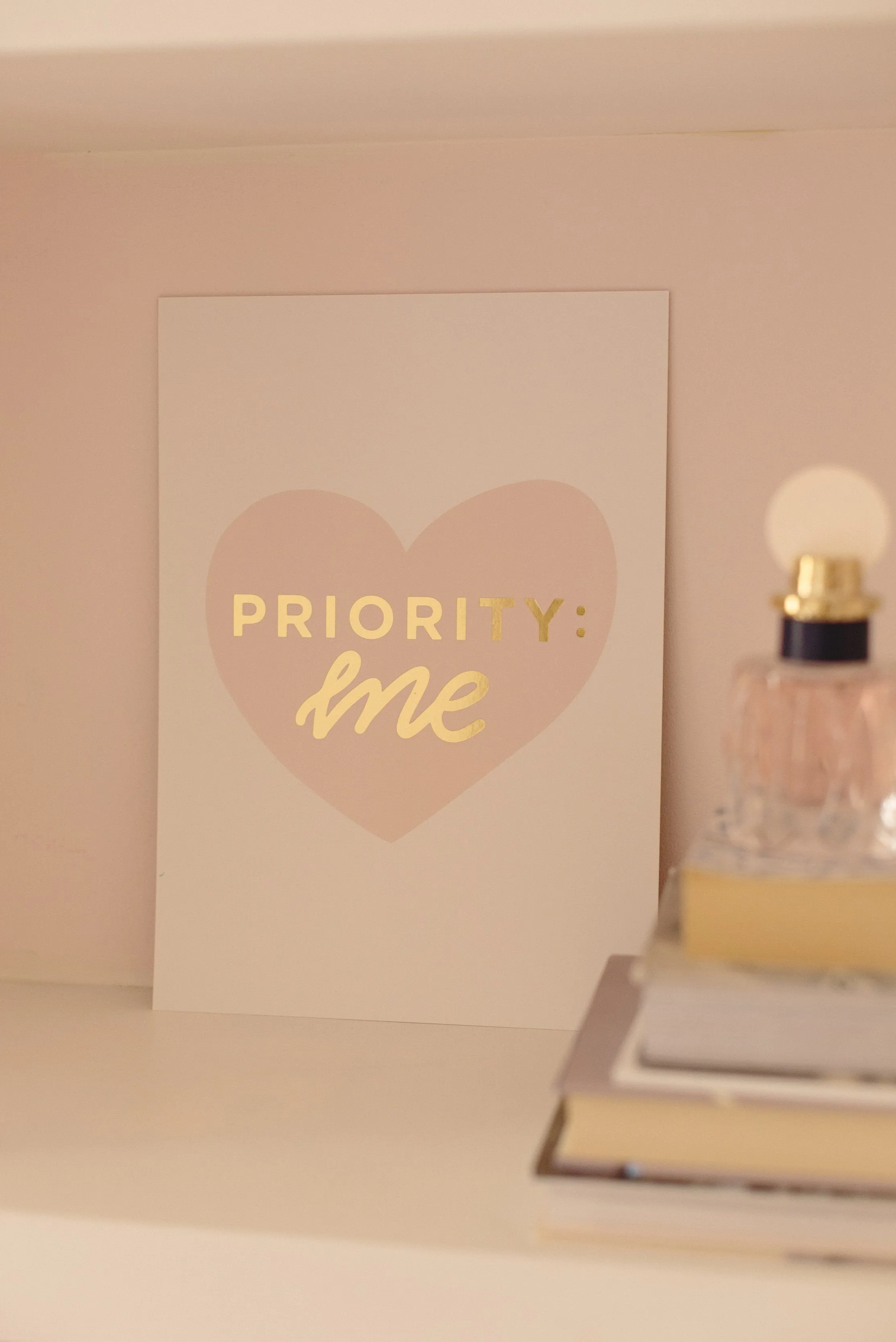 Priority: Me A4 Gold Foil Print