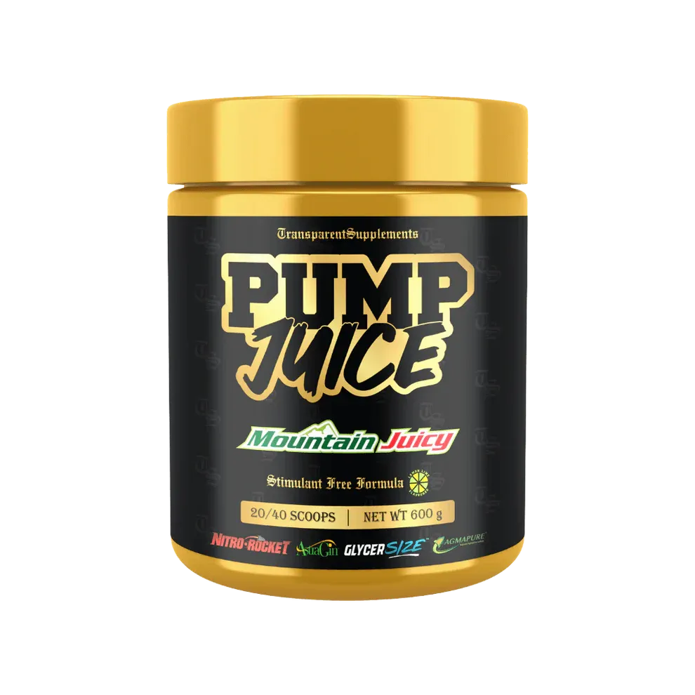 Pump Juice non-stim preworkout by Transparent Supplements