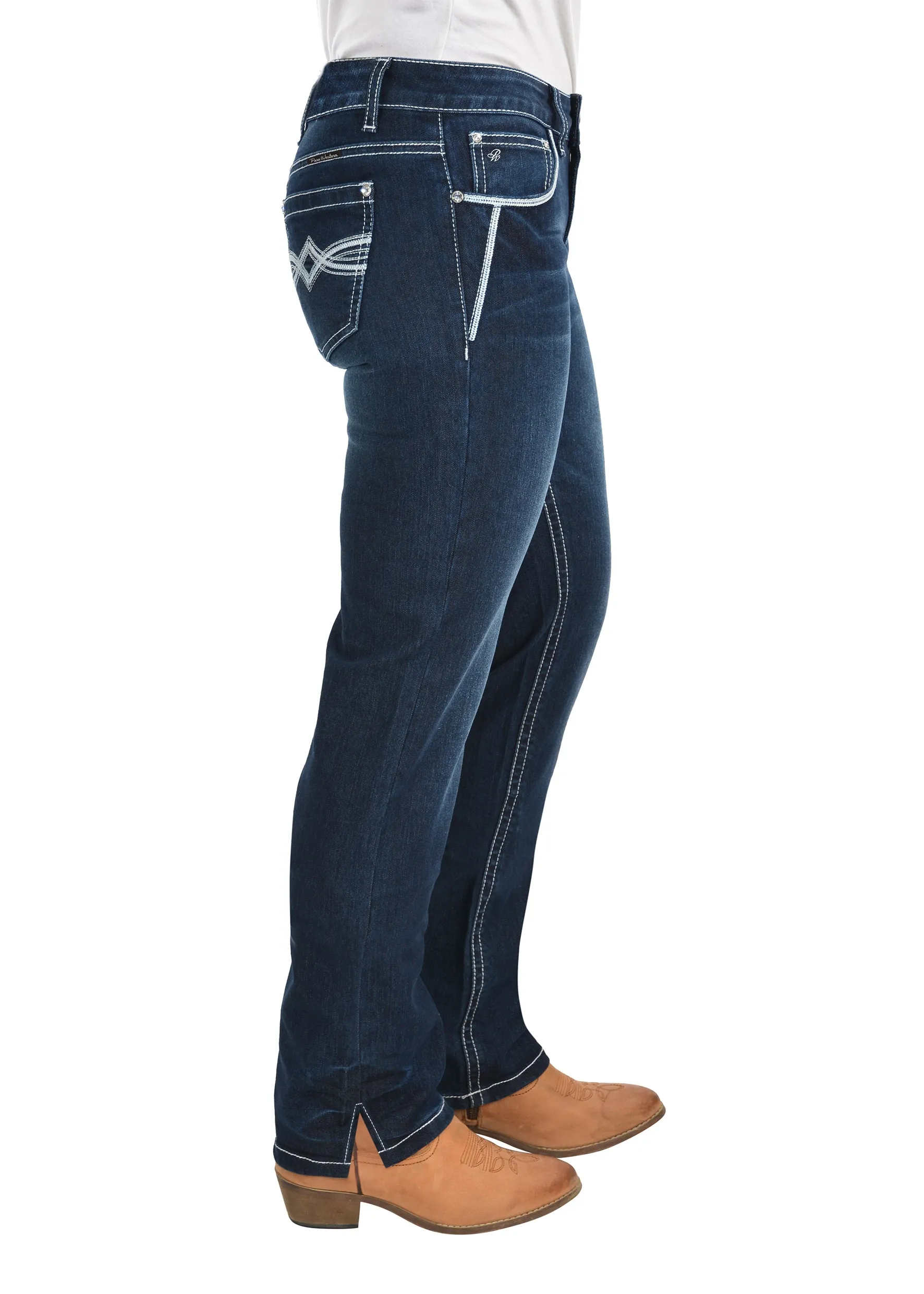 Pure Western Nancy Straight Leg Ladies Jeans