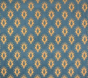 Quadrille Woven: Juliette - Blue on Gold (Imported from Spain)