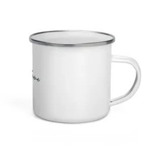 "Cozy at Home- NAVY" Enamel Mug