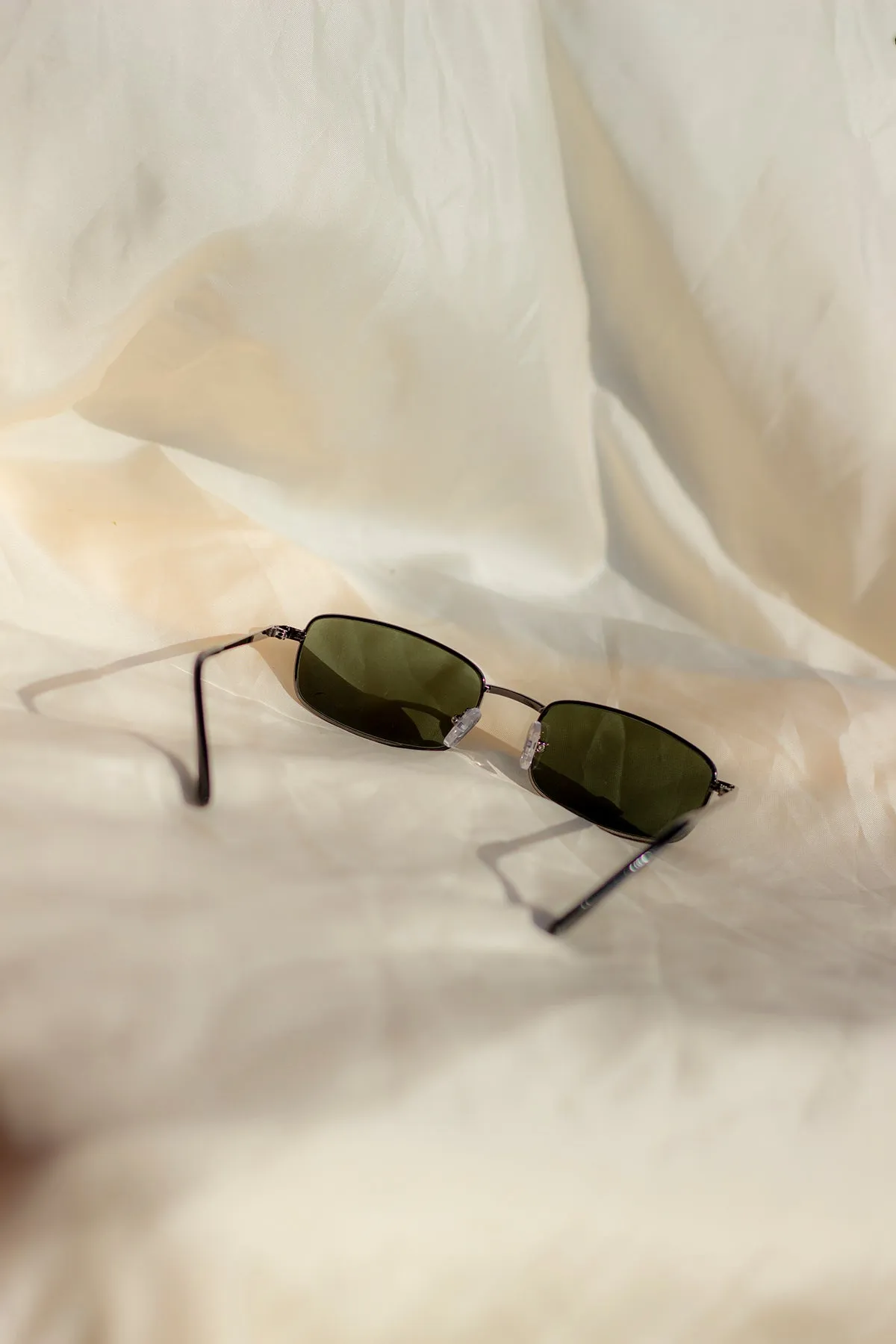 Rectangle Wire Frame Sunglasses