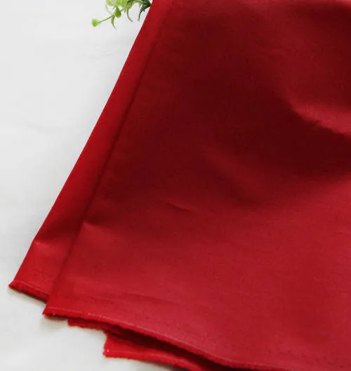 Red Cotton Fabric, Flowers, Polka Dots, Plaid or Solid - By the Yard 100405
