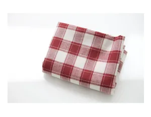 Red Plaid Cotton Fabric - By the Yard 82502