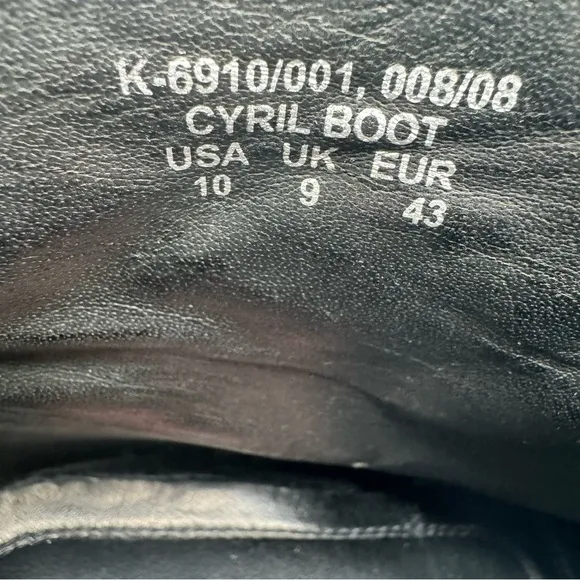 Red Tape “Cyril” Black Suede Boots Size 10