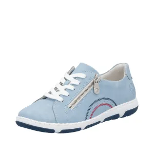 Rieker 42424-10 Womens Zip and Lace Trainer