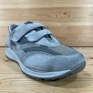 SAS JV Mesh Active Hook &amp; Loop Sneaker Men’s 12 3W TRIPLE WIDE Grey Suede USA