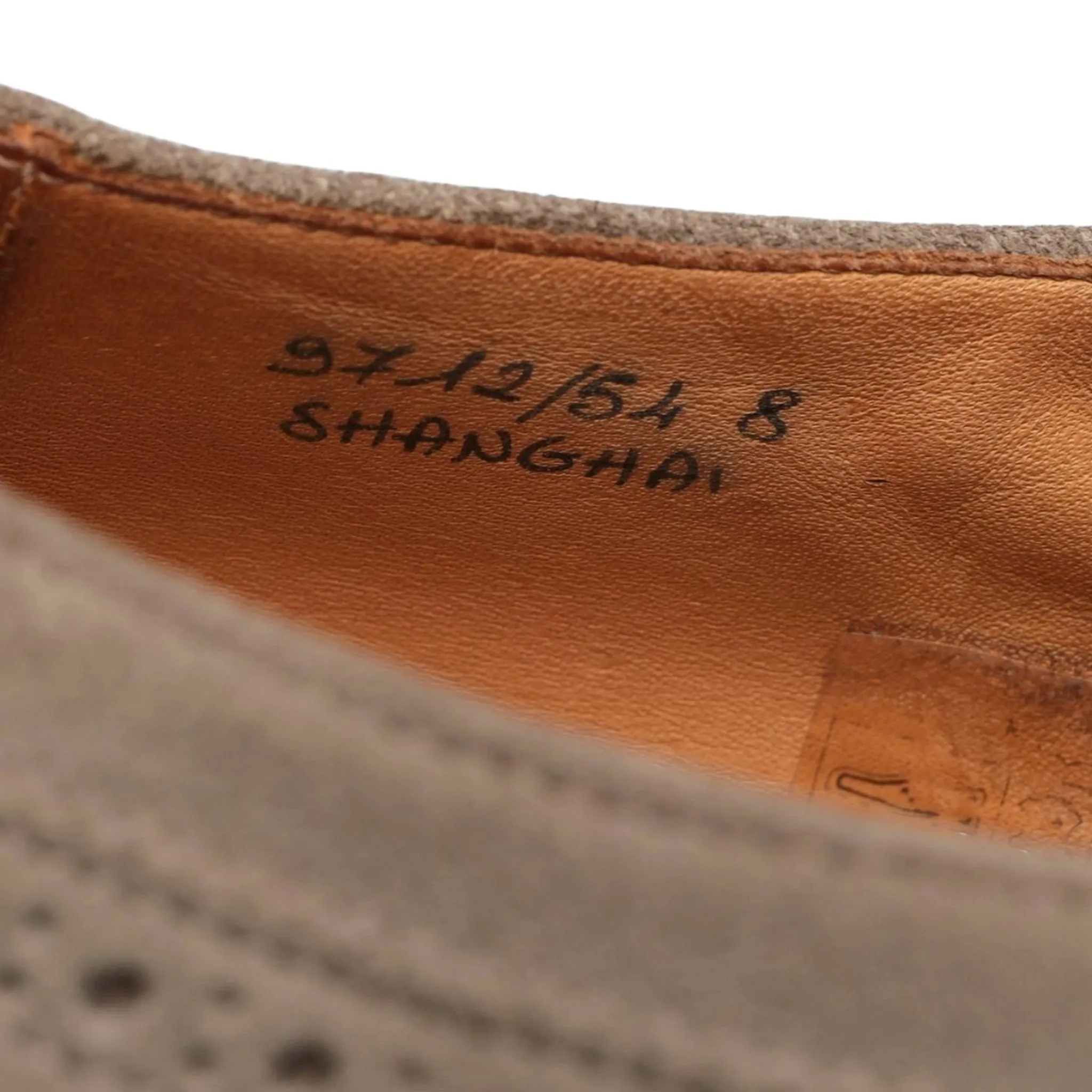 'Shanghai' Stone Suede Monk Strap UK 8 F