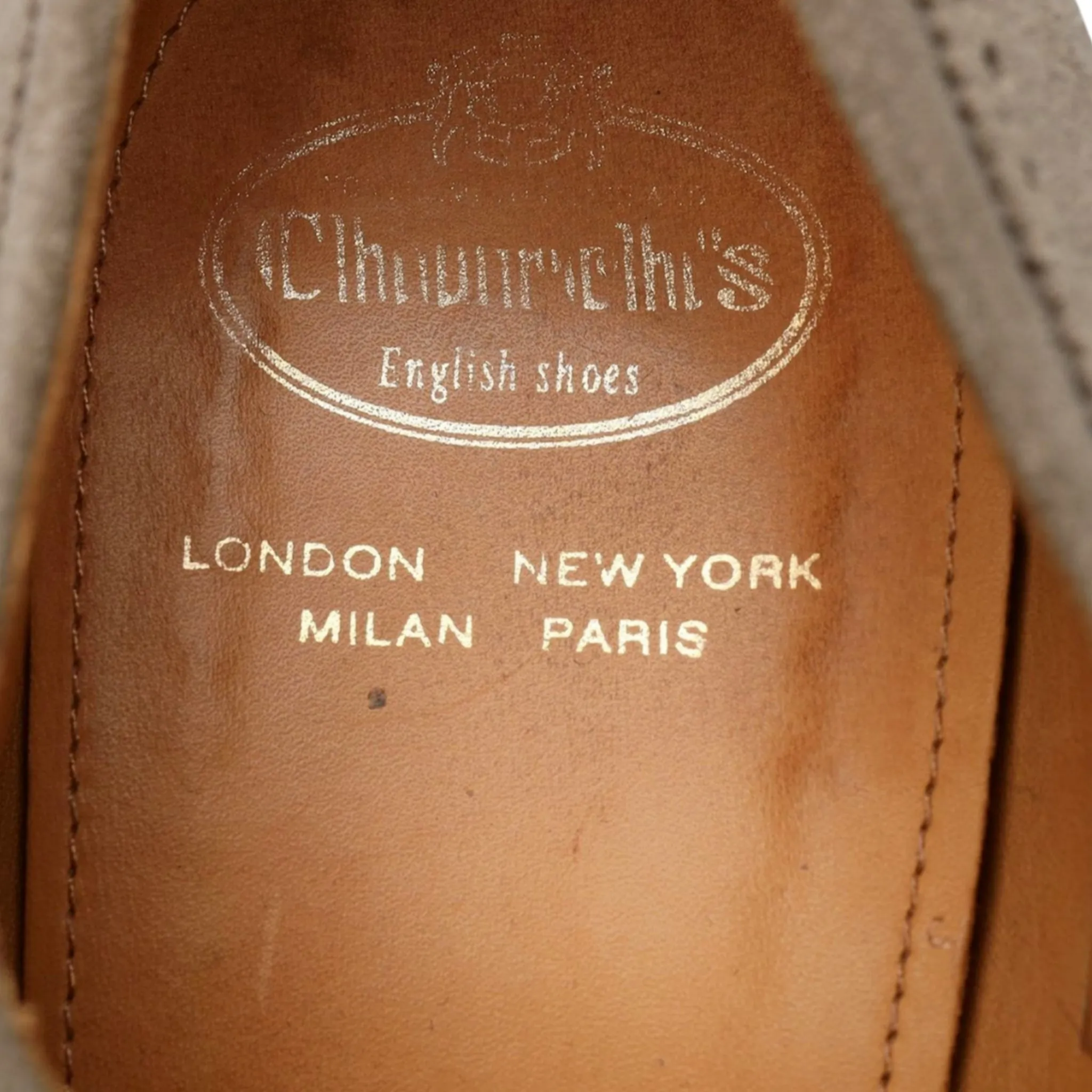 'Shanghai' Stone Suede Monk Strap UK 8 F