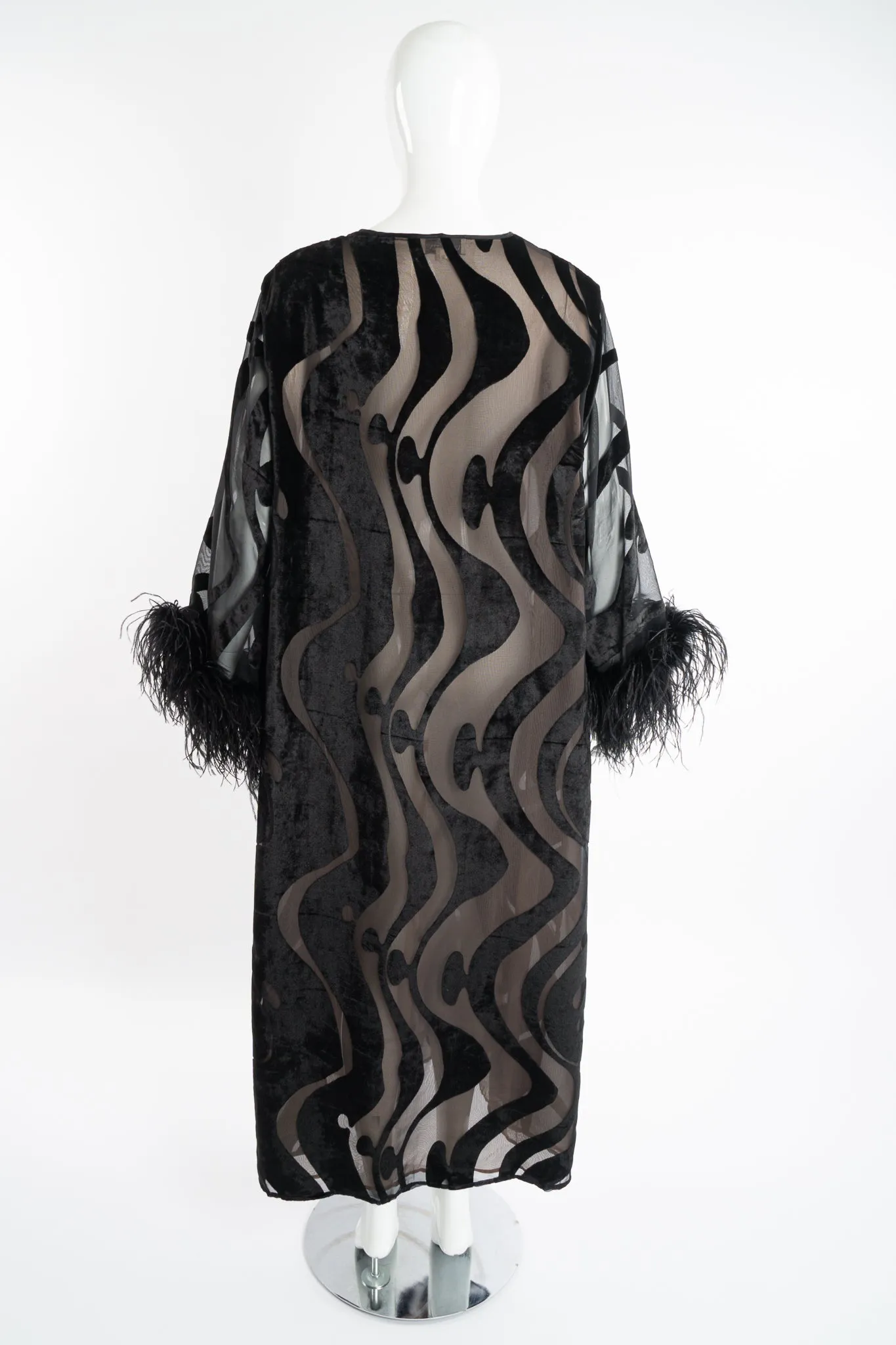 Silk Velvet Burnout Caftan