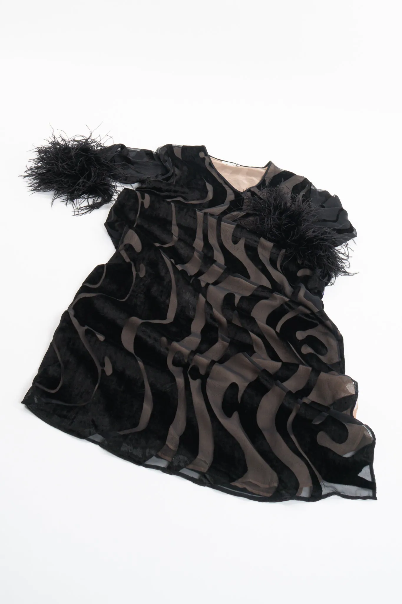 Silk Velvet Burnout Caftan