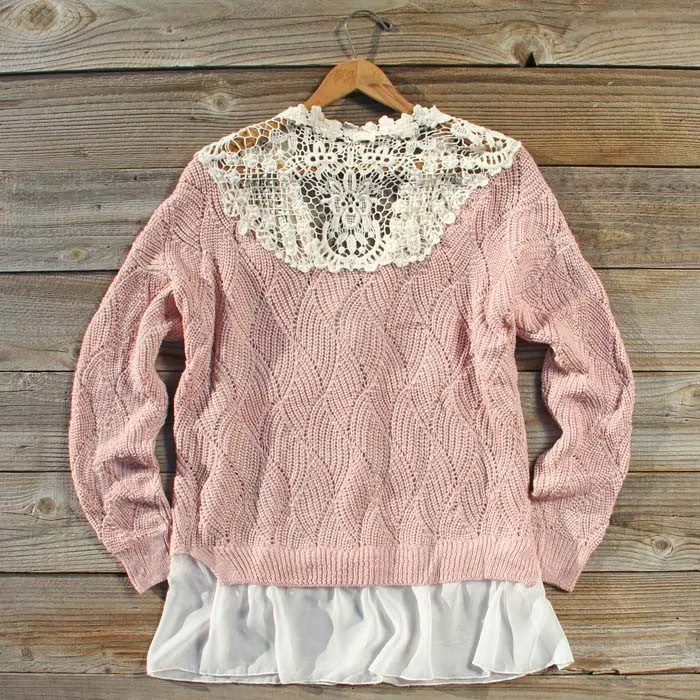 Sleepy December Sweater in Pink