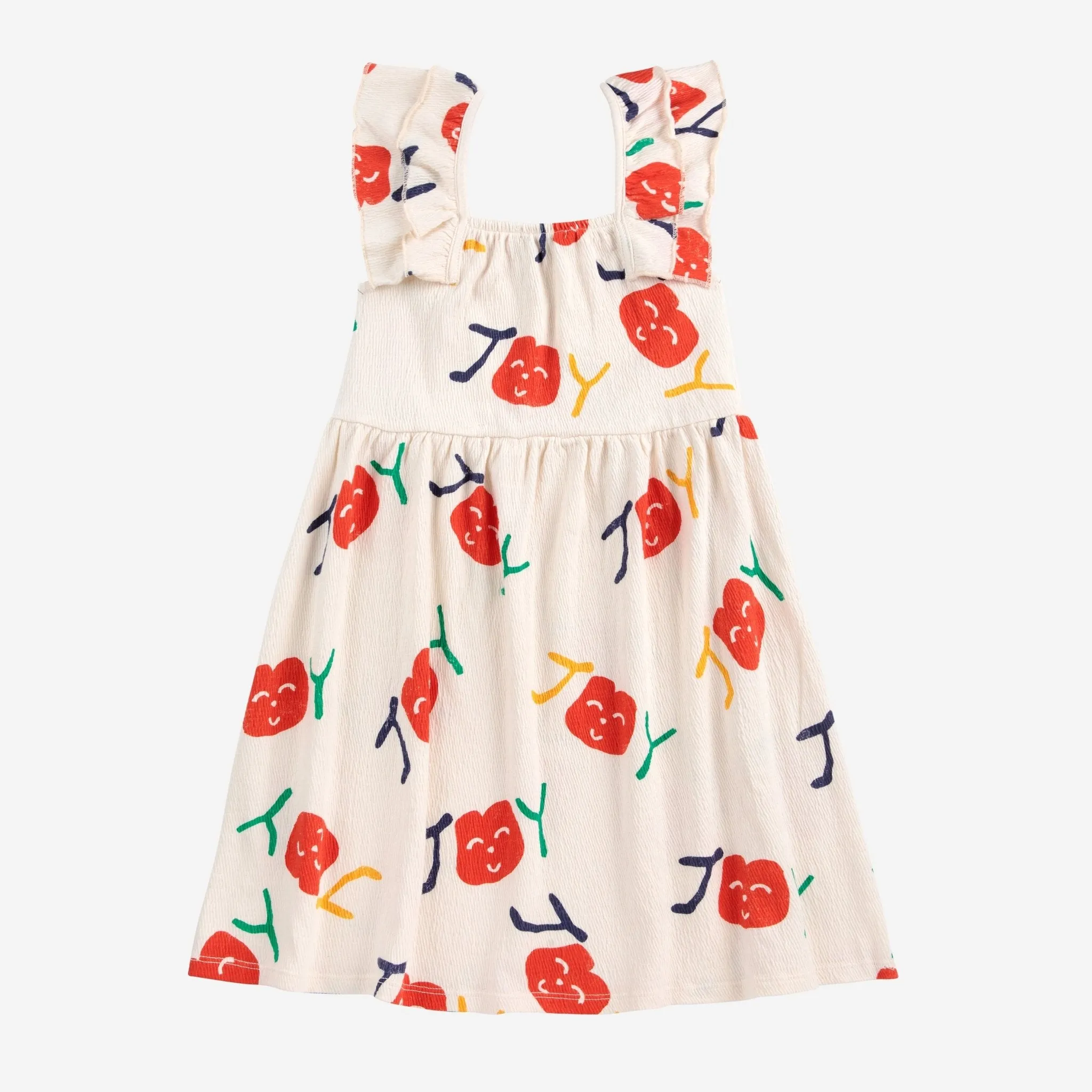 Smiling All Over Ruffle Dress by Bobo Choses