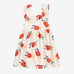 Smiling All Over Ruffle Dress by Bobo Choses