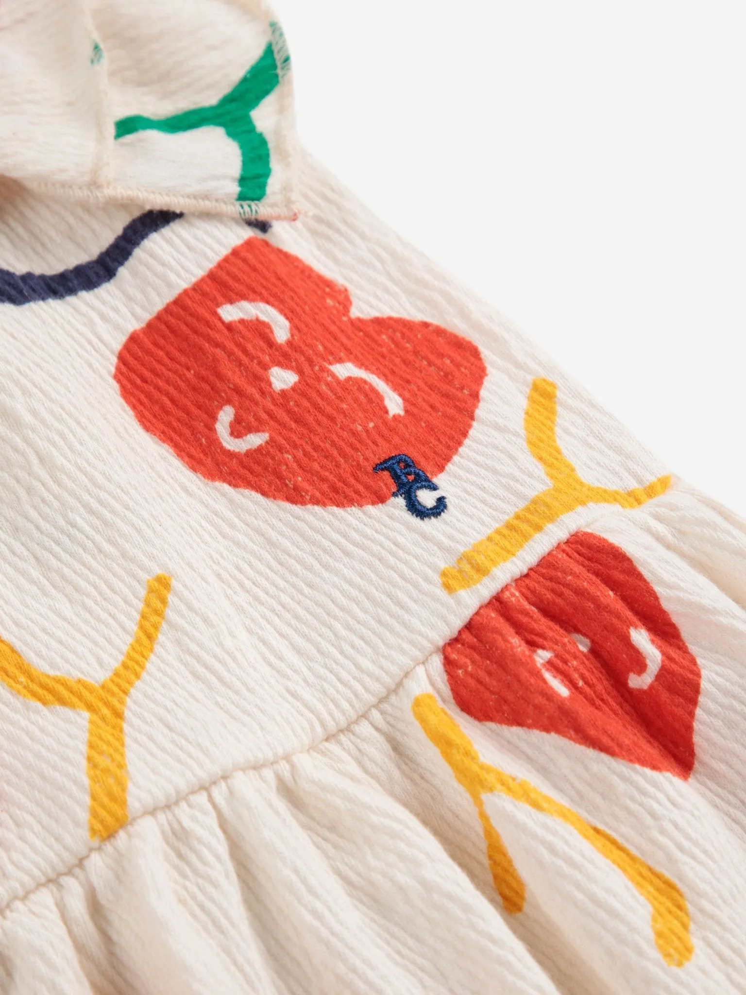 Smiling All Over Ruffle Dress by Bobo Choses