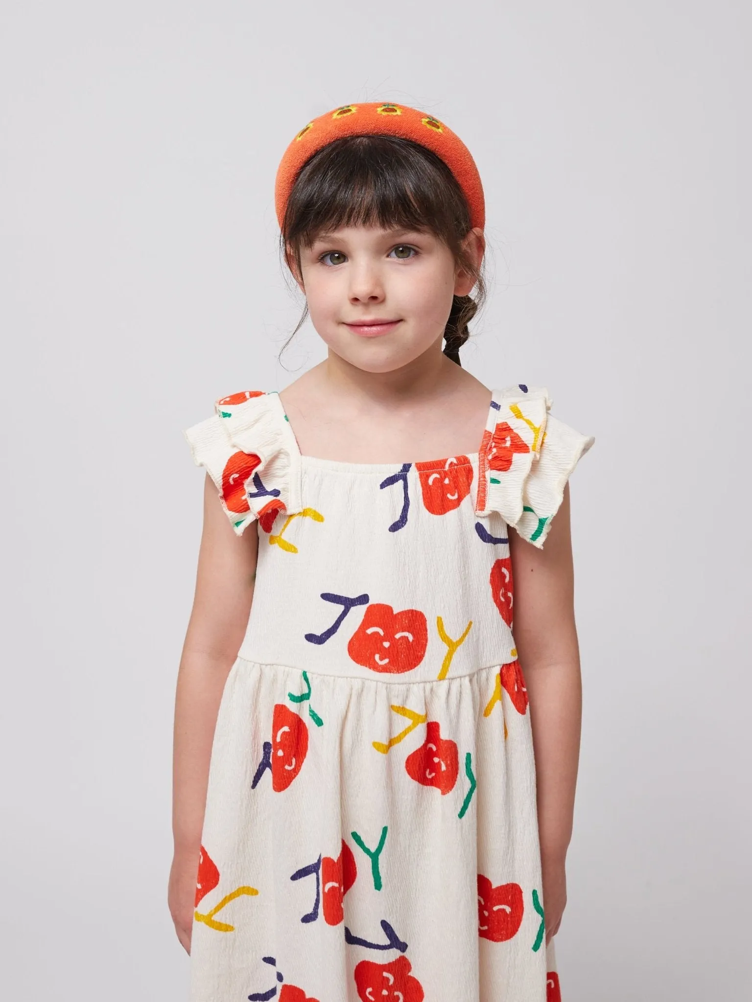 Smiling All Over Ruffle Dress by Bobo Choses