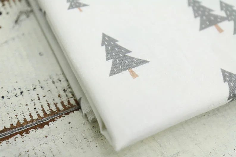 Snowy Trees Cotton Fabric - By the Yard 83429