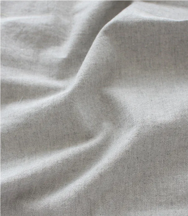 Solid Gray Cotton Fabric, Yarn Dyed Fabric, Wide Fabric - 63 Inches Wide - Fabric By the Yard 92533