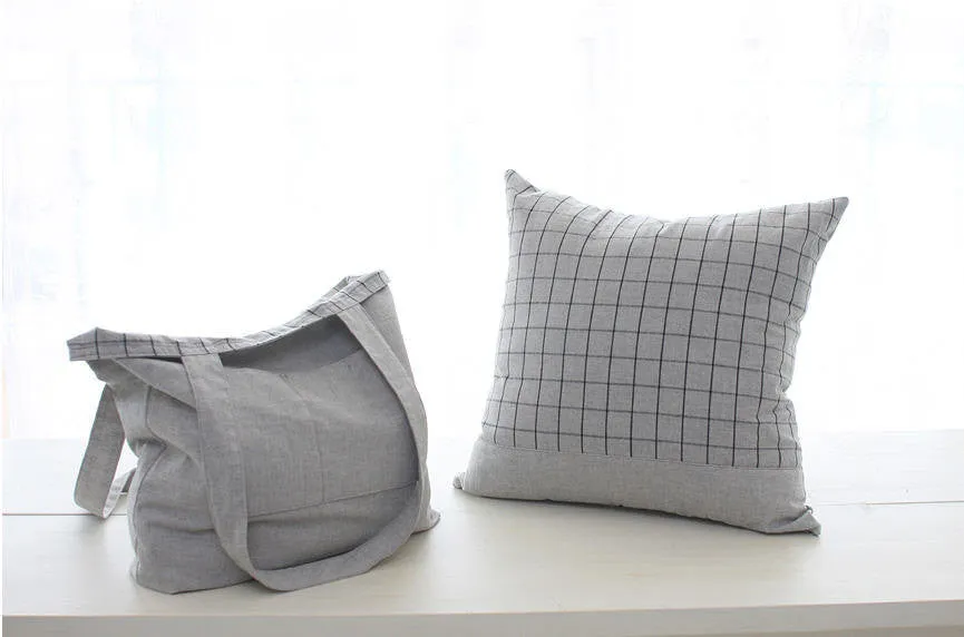 Solid Gray Cotton Fabric, Yarn Dyed Fabric, Wide Fabric - 63 Inches Wide - Fabric By the Yard 92533