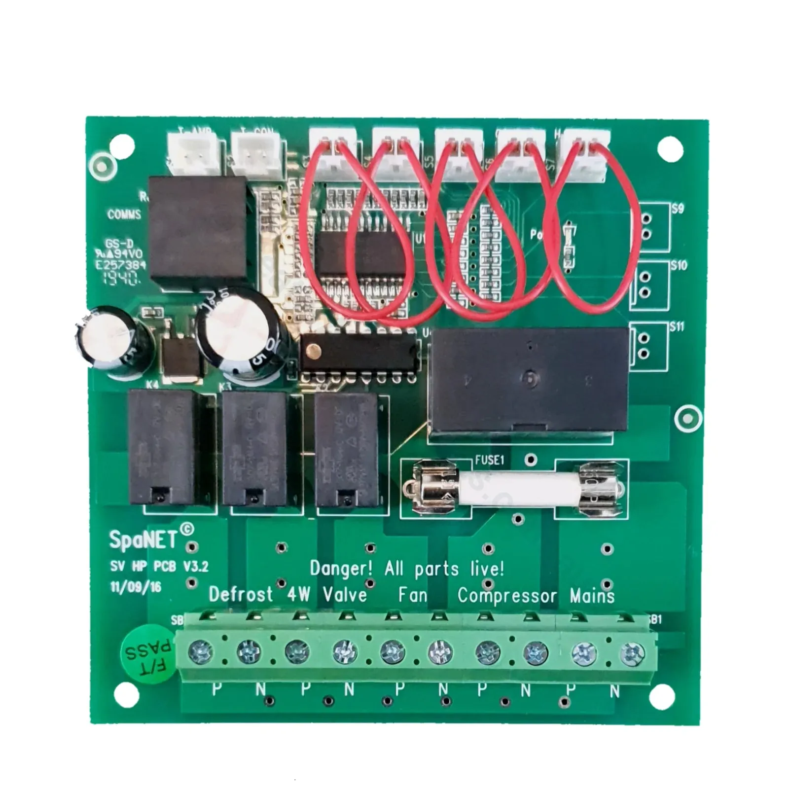 Spanet Heat Pump PCB - SV PCBA - Circuit Board Relay Board