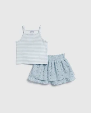 Splendid Toddler Girl Breezy Tank Skort Set