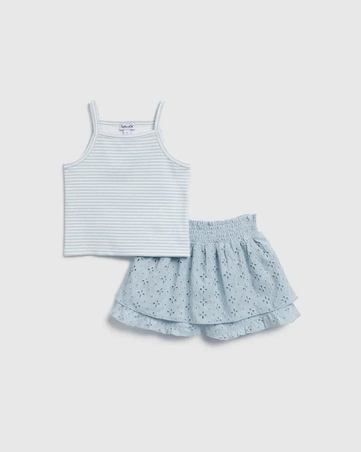 Splendid Toddler Girl Breezy Tank Skort Set