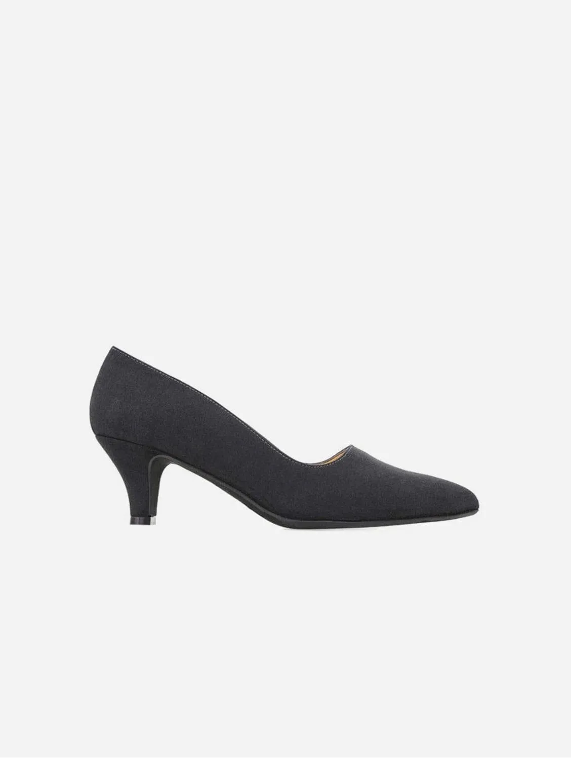 Stella Women's Vegan Suede Heeled Pumps | Black