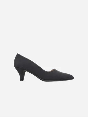Stella Women's Vegan Suede Heeled Pumps | Black