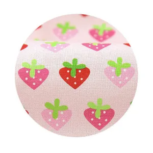 Strawberry Cotton Fabric - Digital Printing - By the Yard 85787