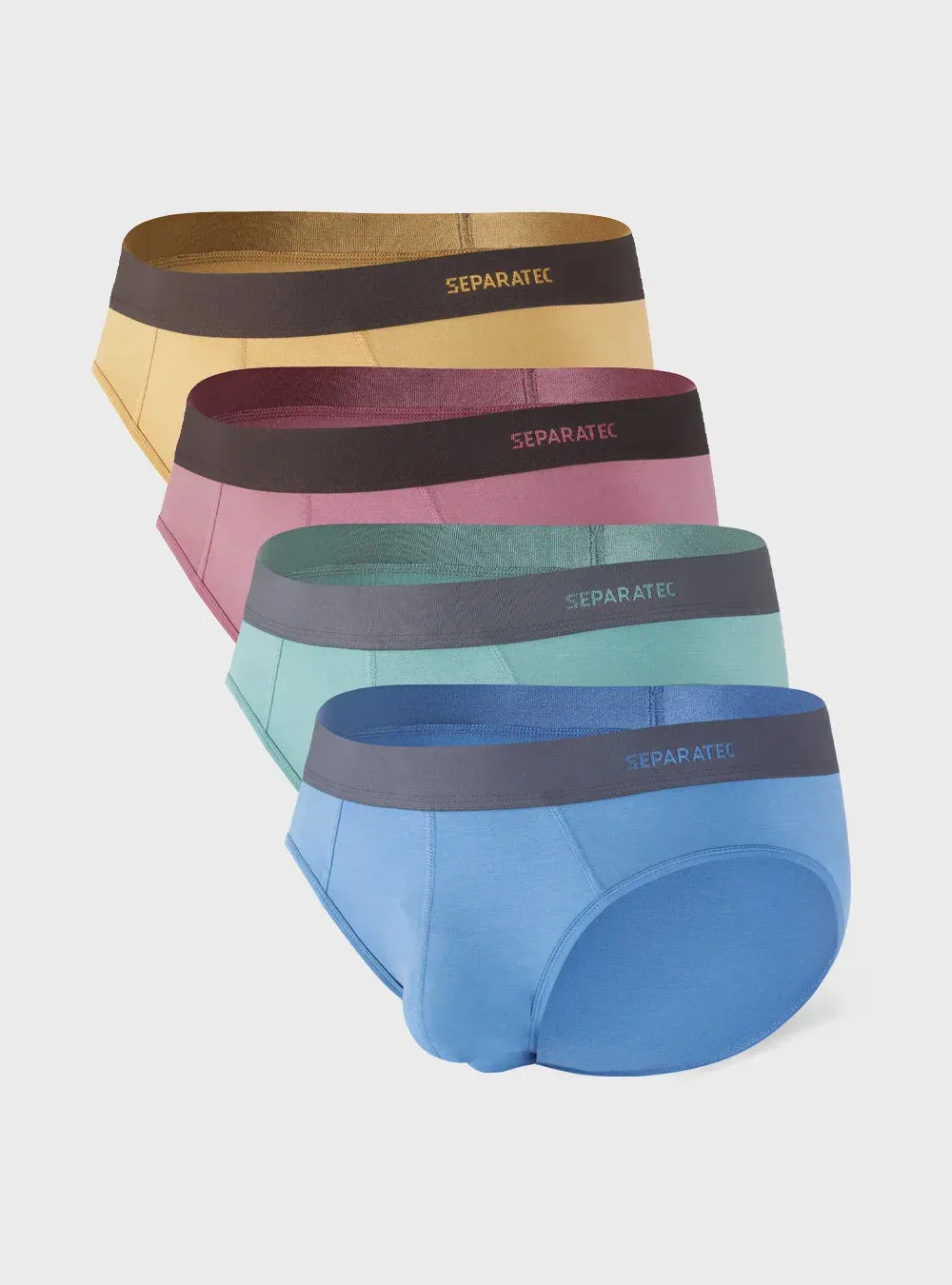Stylish Colorful Bamboo Rayon Briefs 4 Pack