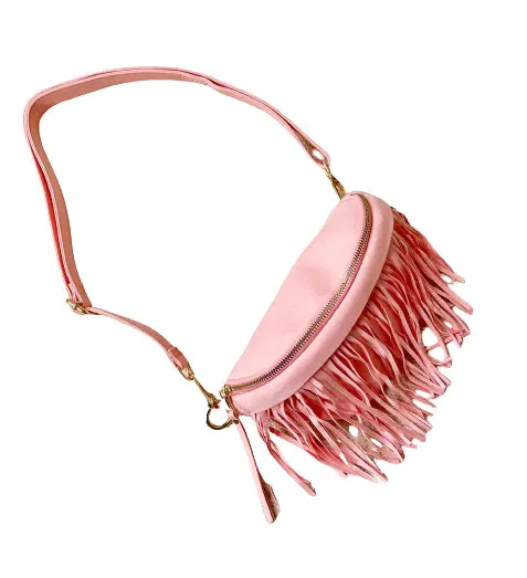 Suede Removable Fringe Fanny Pack-4 Colors