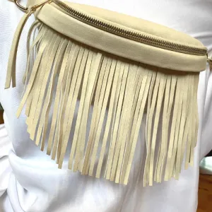 Suede Removable Fringe Fanny Pack-4 Colors