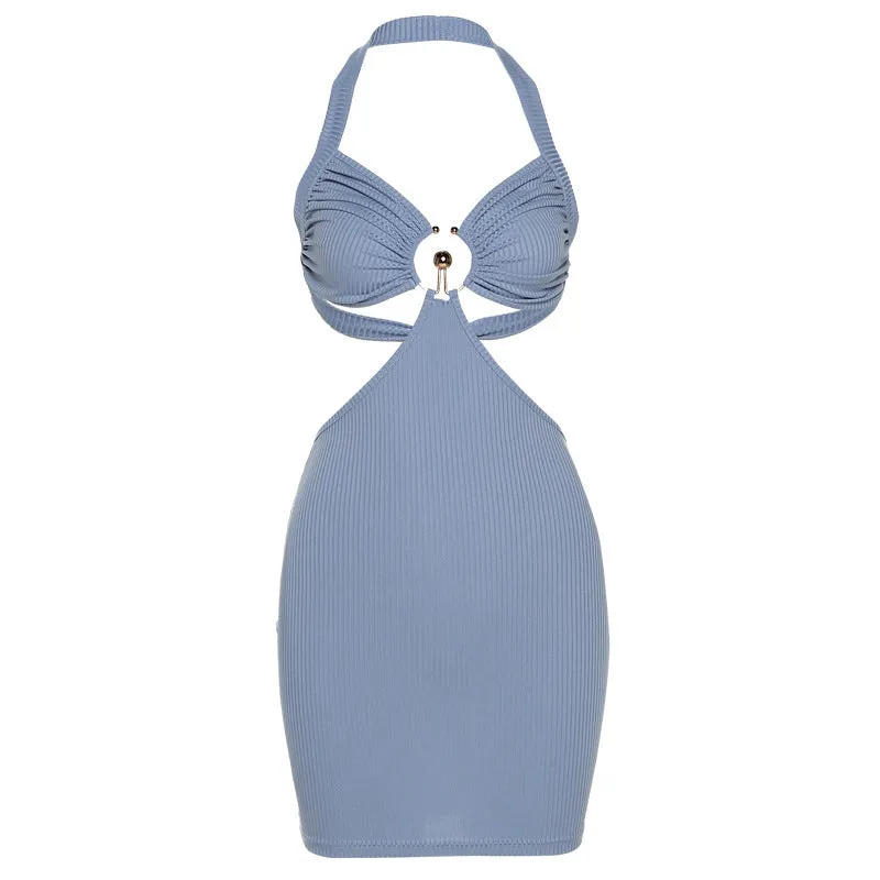 Summer Cross Out Slim Dress