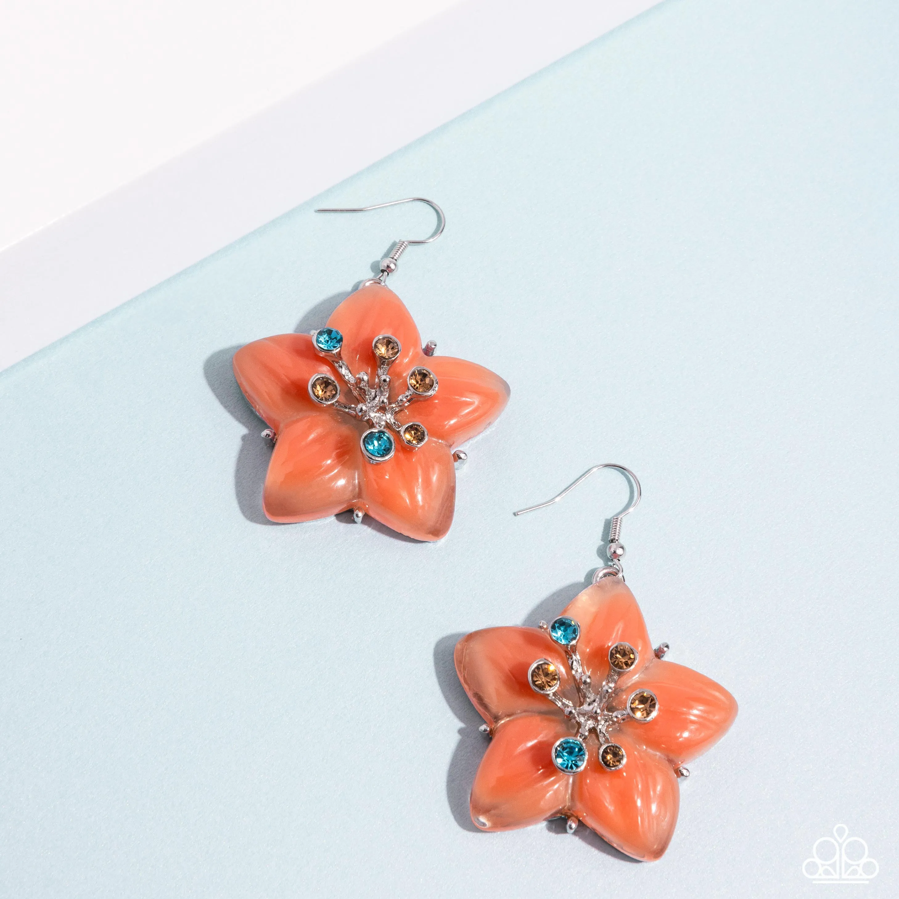 Summer Sprigs - Orange Earring