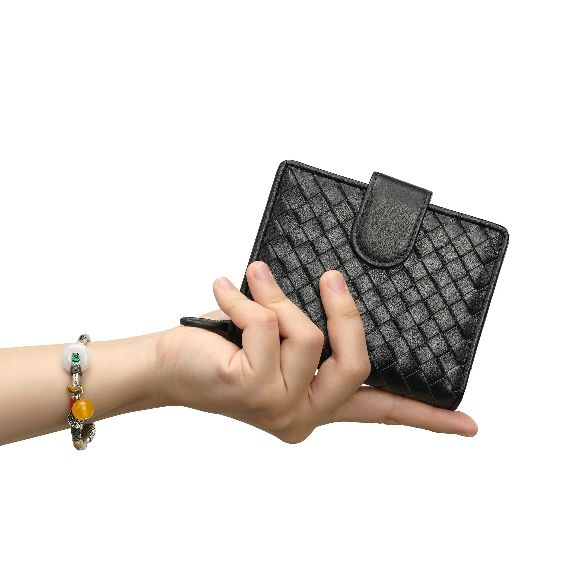 Tiffany & Fred Woven Leather Wallet