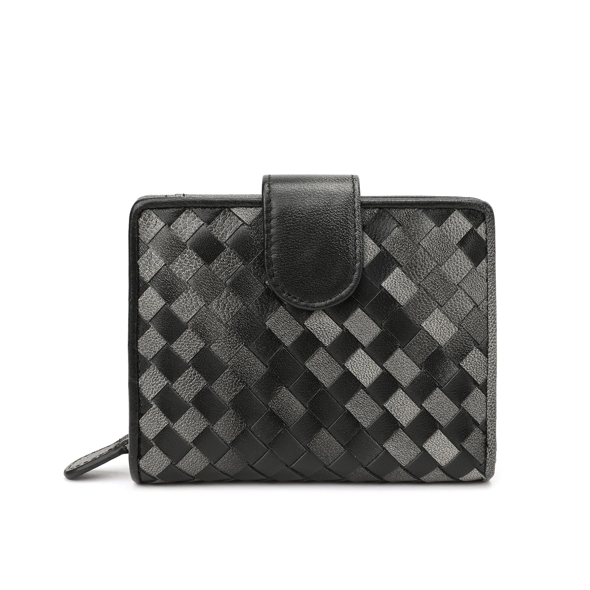 Tiffany & Fred Woven Leather Wallet