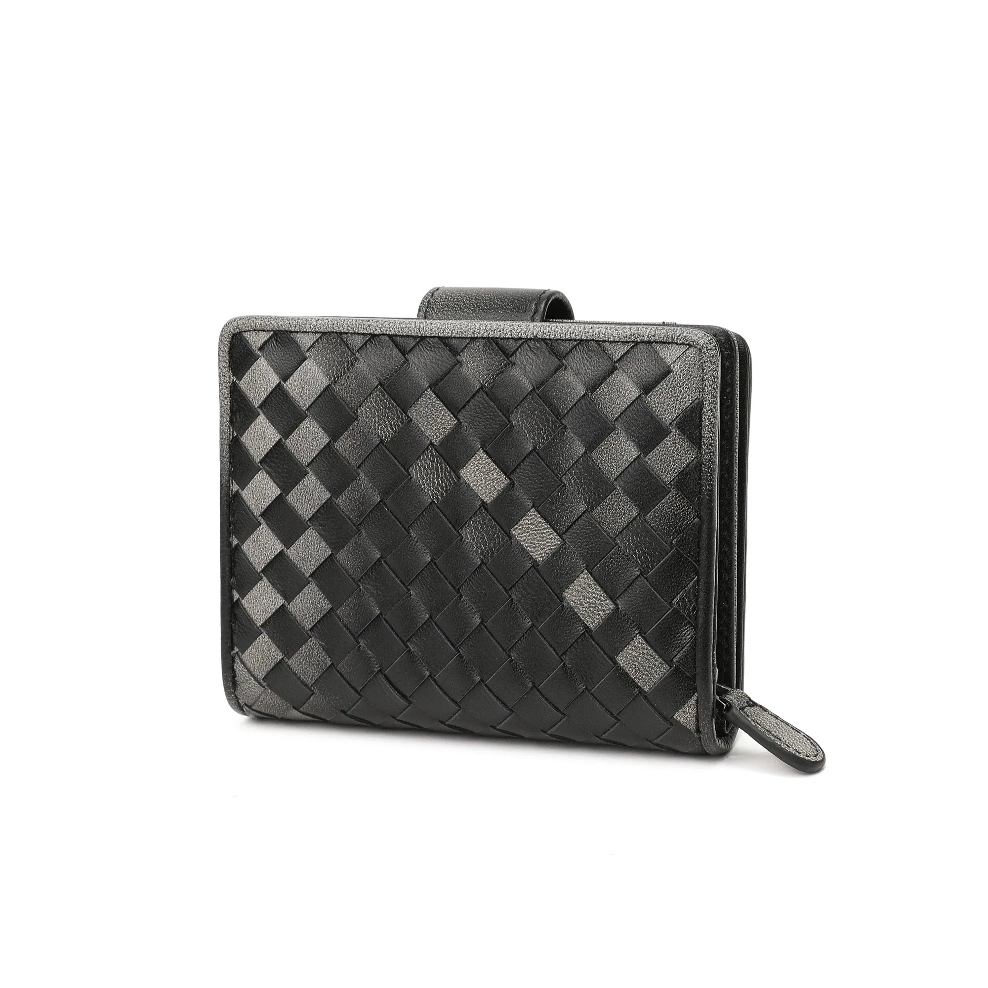 Tiffany & Fred Woven Leather Wallet