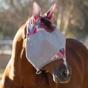 TKFMHSE-18--Magenta Fly Mask Standard w/Ears "Crusader"