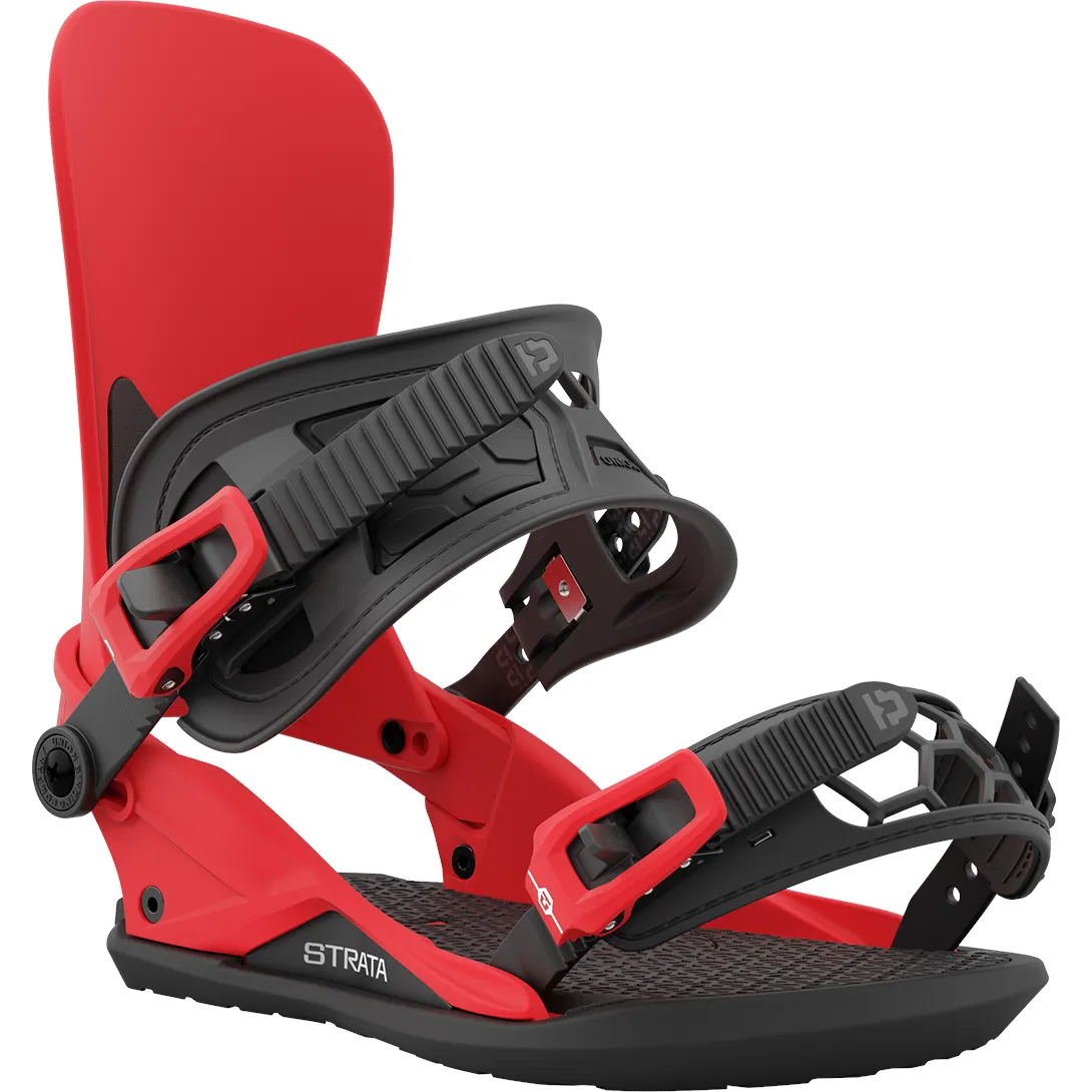 Union Strata Snowboard Bindings Mens Red