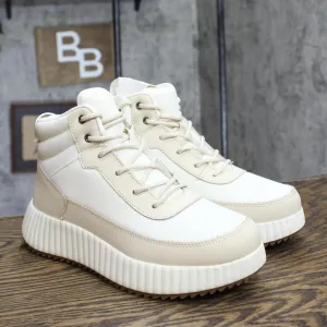 Universal Thread Womens Shyla Platform Hiker Boots 91308329 Cream Off white 9M