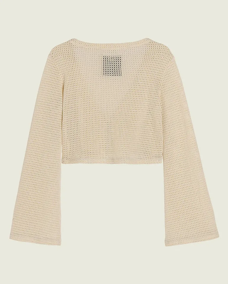 Vacay Net Top ECRU