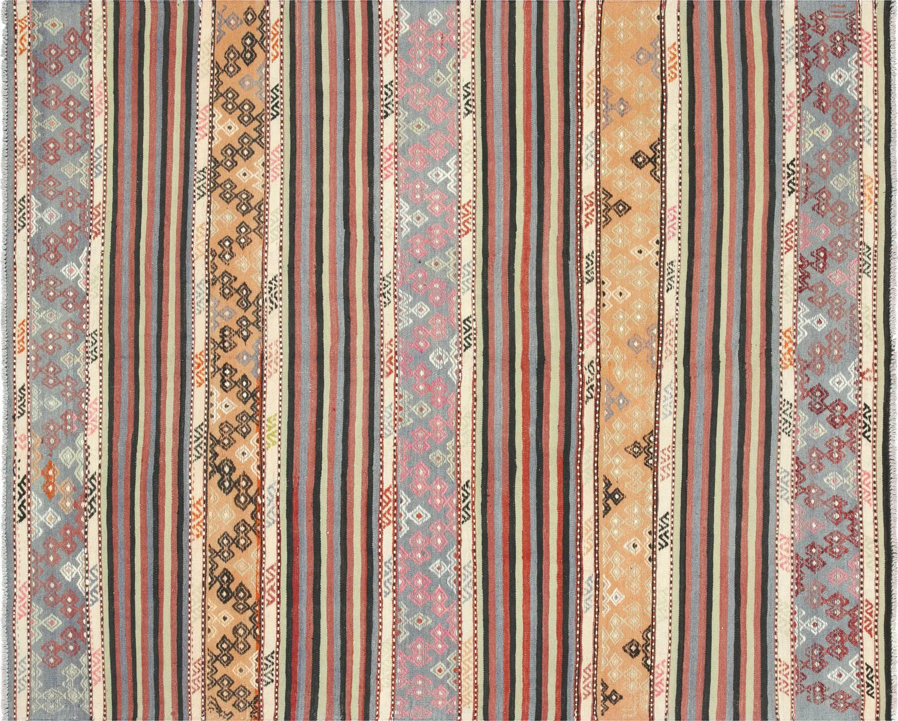 Vintage Turkish Kilim - 5'5" x 6'8"