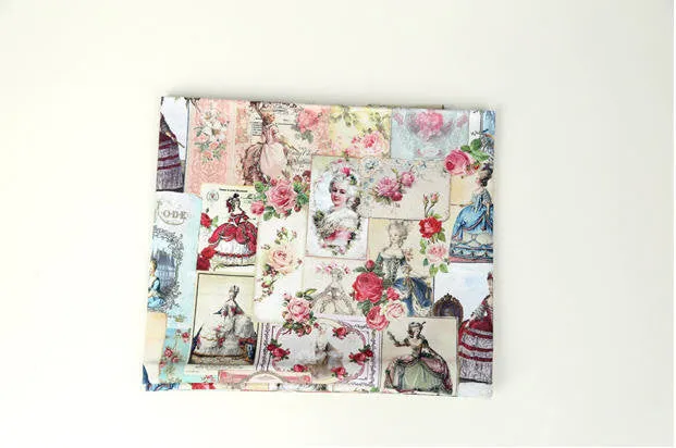 Vintage Versailles Cotton Fabric, Digital Printing - Fabric By the Yard 96221