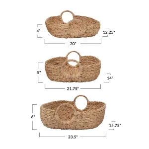 Water Hyacinth Basket Tray (3 Sizes)