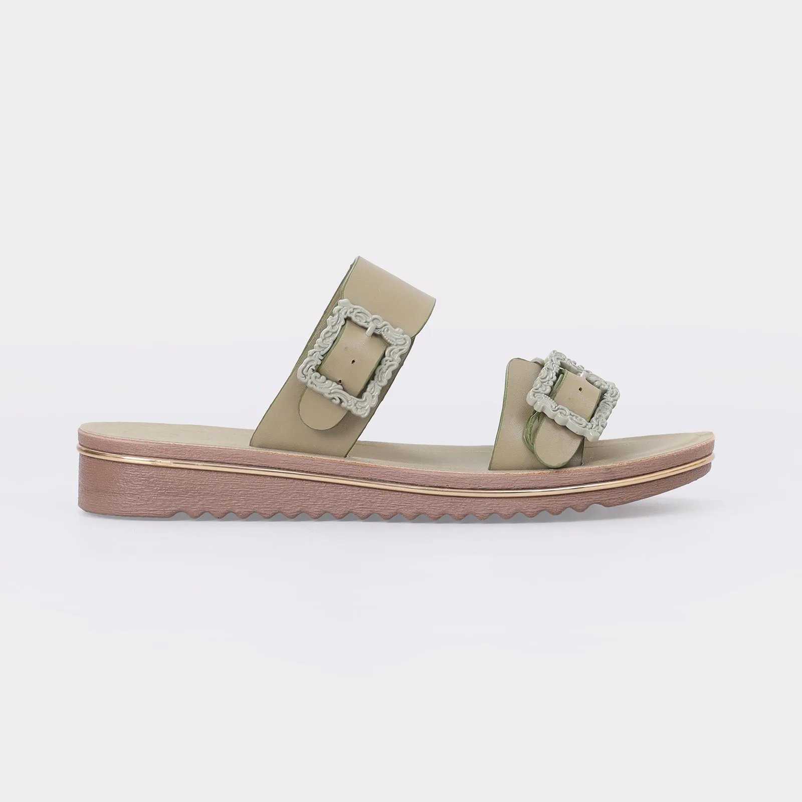 Women's Buckled Slippers
